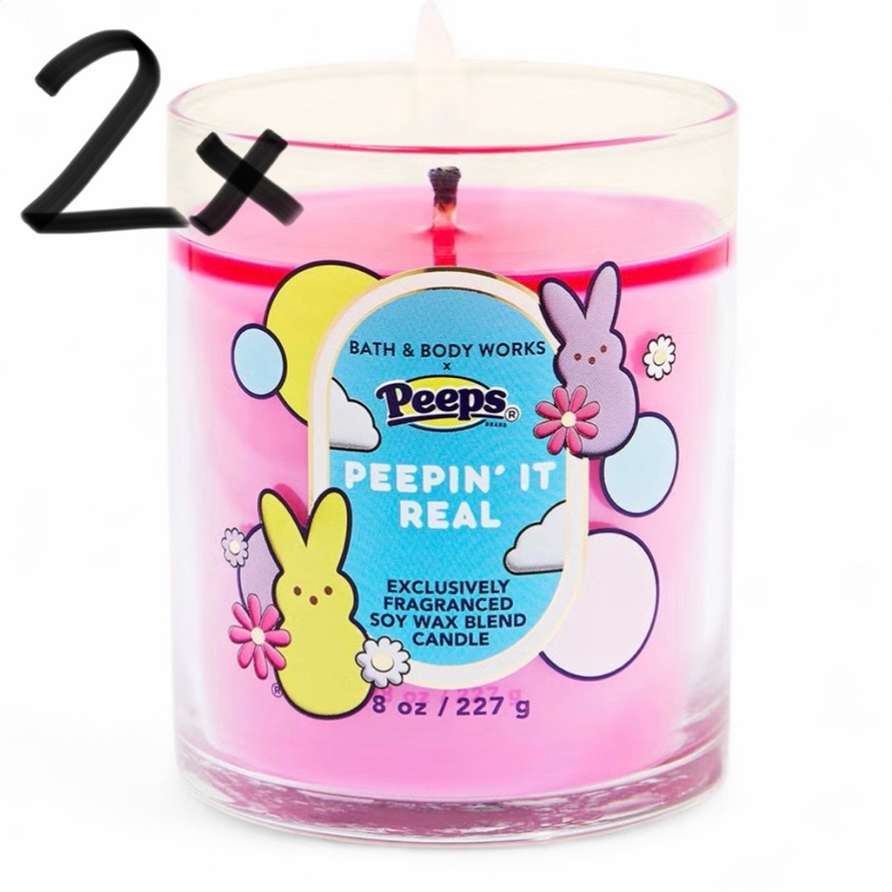 Bath & Body Works peeps candles x2